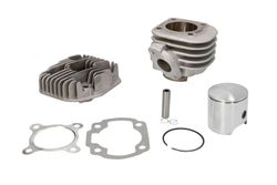 Cilindru Complet Nicasil Cu Cap (47mm) Yamaha Neo'S / Jog + "Chinese 2T" Minarelli Orizontal (Pin 10Mm)