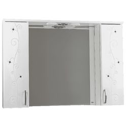 купить Зеркало для ванной Mashtab 1610 Cristal 1000x200x720 Alb в Кишинёве 