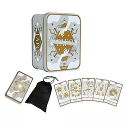 cumpără Joc educativ de masă Promstore 57158 Carti Tarot pentru ghicit, Gold&Silver Edition, in cutie metalica în Chișinău 