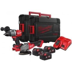 cumpără Set de scule electrice Milwaukee 4933479533 M18 FPP2Y2-503X FUEL, 18V, 3x5Ah în Chișinău 