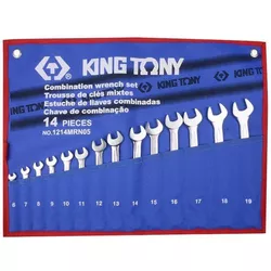 купить Ключ гаечный King Tony 1214MRN05 ключи комбинированные 6-19мм 14 пр. (Tetoron) в Кишинёве 