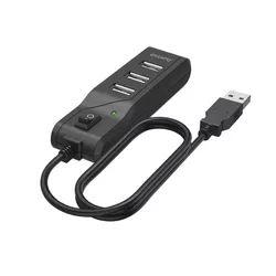 купить Переходник для IT Hama 200118 USB-C Hub, Multiport, 4 Ports 480 Mbit/s, On/Off Switch в Кишинёве 