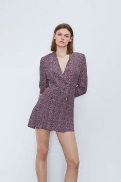 Брюки ZARA Черный в цветочек 2560/817/032 zara.