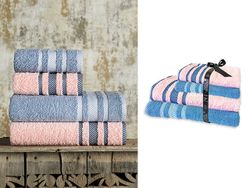 Набор полотенец 2шт 50X90cm + 2шт 70X140cm NH Towel Set, х/б