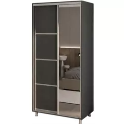 cumpără Dulap my-STYLE C10H2T04AM02-U21, 100x220, антрацит în Chișinău 