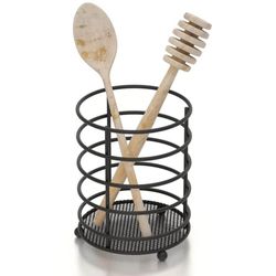 купить Аксессуар для кухни Teknotel MG069n Suport lingura 12x12x15cm, metal negru в Кишинёве 