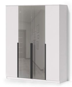 cumpără Dulap Fabrik Home Linia 1600 c зеркалами до пола, белый ясень în Chișinău 