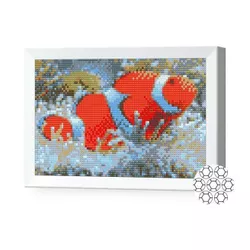 купить Картина по номерам Art Gallery JS27677 Mozaic cu diamante 20x30cm Peste clovn в Кишинёве 