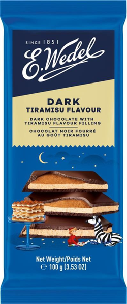 Горький шоколад Wedel Tiramisu, 100г