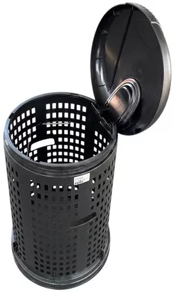 cumpără Coș de gunoi Stefanplast 37188 Container cu suport pentru saci de gunoi de 100 L Trespolo (negru) în Chișinău 