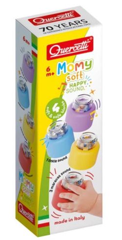купить Погремушка Quercetti 4144 Momy Soft Happy Sound (4pcs) в Кишинёве 