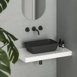 купить Раковина Ravak UNI 500 R Slim 500x310x125mm Black matt XJX0D150000 в Кишинёве 