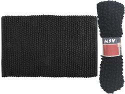 Коврик для ванной комнаты 50X80cm MSV чeрный, микрофибра