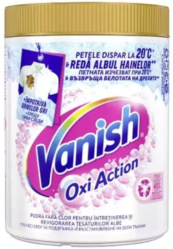 cumpără Înălbitor pentru rufe Vanish 1216 Oxi Action White Pudra 960 g în Chișinău 
