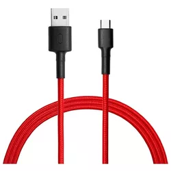 купить Кабель для моб. устройства Xiaomi Mi USB Type-C Braided red 100cm в Кишинёве 