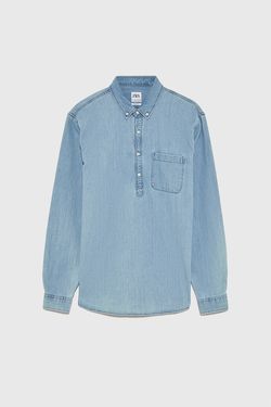Рубашка ZARA Джинса zara 7545/321/406