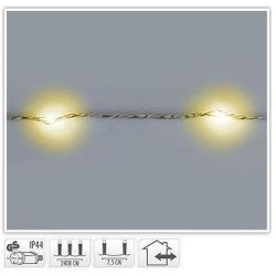 купить Декоративное освещение Promstore 45900 Огни новогодние Нить 320LED тепл-белый, 24m прозр кабель в Кишинёве