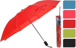 Зонт складной D93cm однотонный, 5 цветов