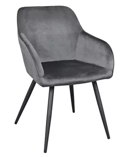 купить Стул Deco Airis Catifea Grey + Black Legs HLR21 в Кишинёве 