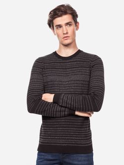 Трикотаж Tom Tailor Черный в полоску tom tailor 1015184