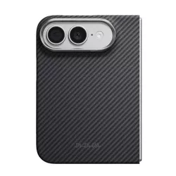 cumpără Husă pentru smartphone Pitaka Edge iPhone 18 Fold (Protectie spate) (Black Grey), KI1801F în Chișinău 