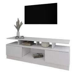 cumpără Comodă TV Smartex (16500) Т9 120cm TV Alb în Chișinău 