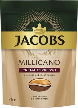 Кофе растворимый Jacobs Milicano Crema Espresso, 75 г