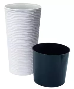 cumpără Ghiveci pentru flori Aleana 115047 Fiujin d27x51cm, White în Chișinău 