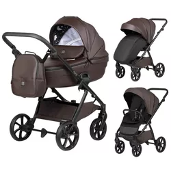 купить Детская коляска Tutis Carucior 2in1 UNO 6+ LEATHER Cioccolata 177 (1602177) в Кишинёве 