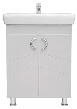 cumpără Dulap pentru lavoar Mashtab 12132 Alpin (ML) cu 2 uși 650x420x850 Bej mat în Chișinău 