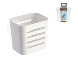 Cos pe ventuze Tendance Mala 10X8X10.8cm, alba, plastic