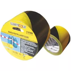 купить Ручной инструмент LumyTools Banda avertizare galben/negru 100mx75mm в Кишинёве 
