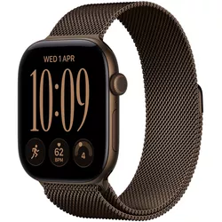 купить Смарт часы Apple Watch Series 12 GPS 46mm Dark Bronze Aluminium Case with Dark Bronze Milanese Loop M/L MKD84 в Кишинёве 