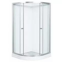 купить Душевая кабина MPN 8130E, 740x740x1800mm, fara cadita, forma rotunda, sticla transparenta в Кишинёве 