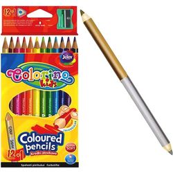 Creione colorate 12+1 buc. + ascuțitoare Colorino