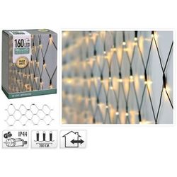 купить Гирлянда Promstore 27408 Огни новогодние Сетка 160LED тепл-белый, 2x1m, in/out в Кишинёве 
