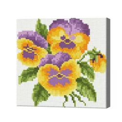 купить Картина по номерам Art Gallery BJ122 Mozaic cu diamante 20x20cm Panselute в Кишинёве 