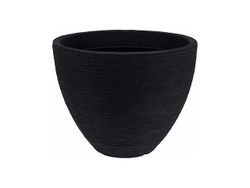 Вазон для цветов пластик "Конус" D40cm, H31cm, черный