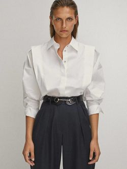 Блуза Massimo Dutti Белый 5150/548/250