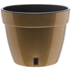 cumpără Ghiveci pentru flori Santino Asti (18.0L, Auriu/Negru) în Chișinău 