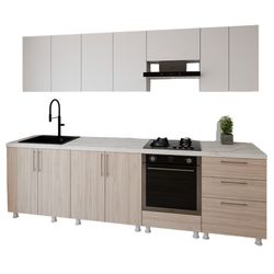 купить Мебель для кухни Smartex (30159) K4 280сm Alb+Stejar Deschis в Кишинёве 