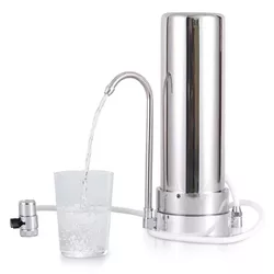 купить Фильтр проточный для воды MPN 24399 Filtru de apa 10", inox, cu robinet в Кишинёве 