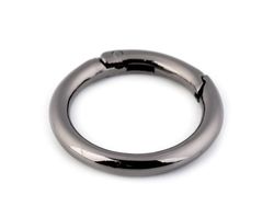 Inel carabină, Ø34 mm / nichel negru