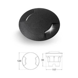 Светодиодный светильник Fumagalli CECI 120 3 Вт GX53