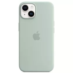 cumpără Husă pentru smartphone Apple iPhone 14 Silicone Case with MagSafe, Succulent MPT13 în Chișinău 