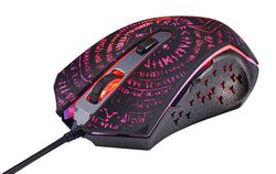Gaming Mouse Qumo Valhalla, Optical, 1200-3200 dpi, 6 buttons, Soft Touch, 4 color backlight, USB