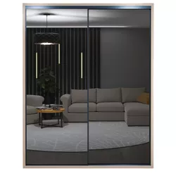 cumpără Dulap Bayro Murano 1800x2300x600 серый камень, купе (608316) în Chișinău 