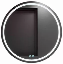 купить Зеркало для ванной Bayro Elipso круглое 900x900 LED touch c подогревом в Кишинёве 