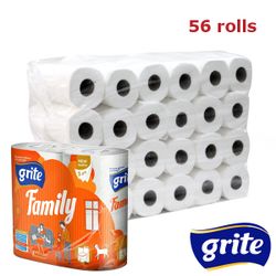 GRITE - Туалетная бумага FAMILY 3 слоя 4 рулона 18,75м