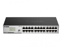 24-ports 10/100/1000Mbps Switch D-Link "DGS-1024D/I2A", 19" Rackmountable